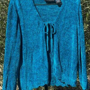Sag Harbor Women's Blue Cardigan